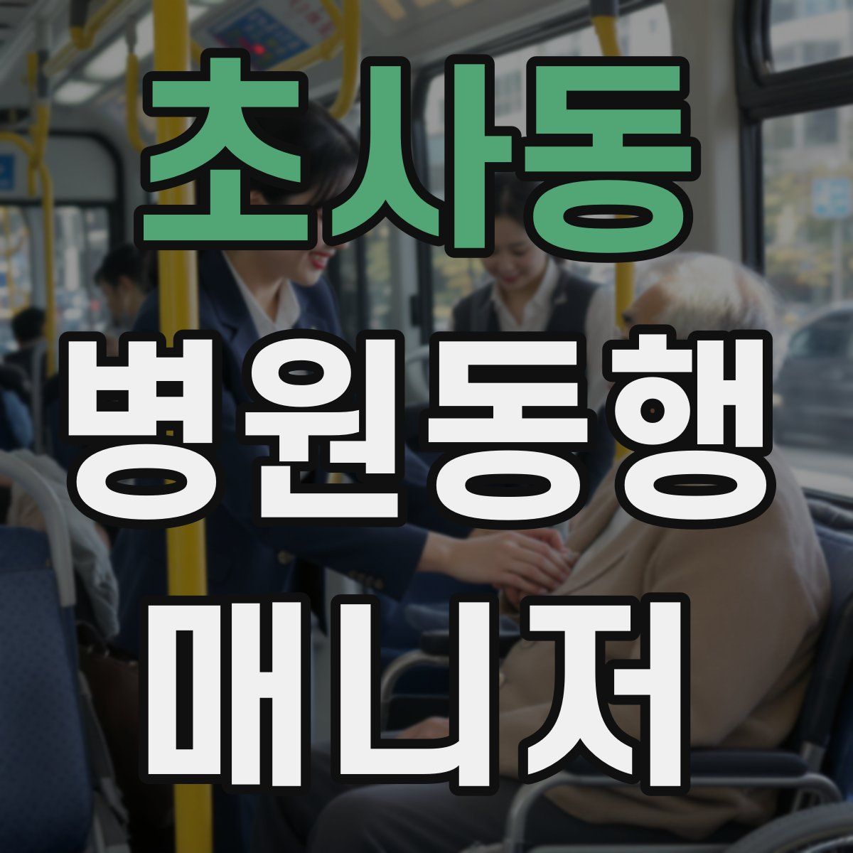 초사동 병원동행매니저 자격증