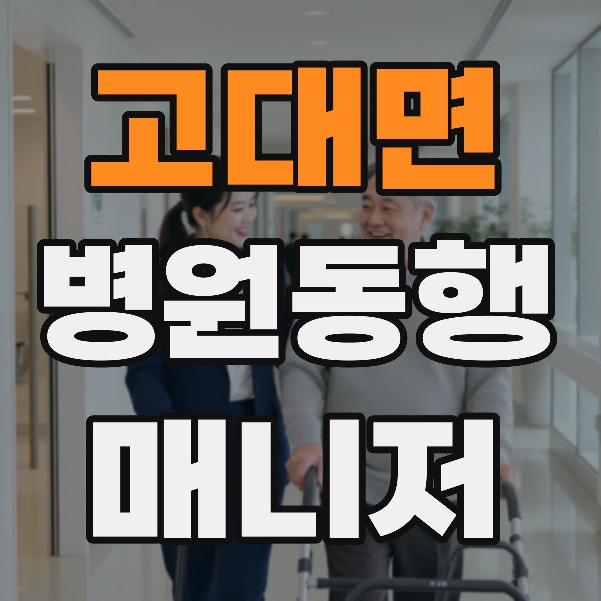 고대면 병원동행매니저 자격증