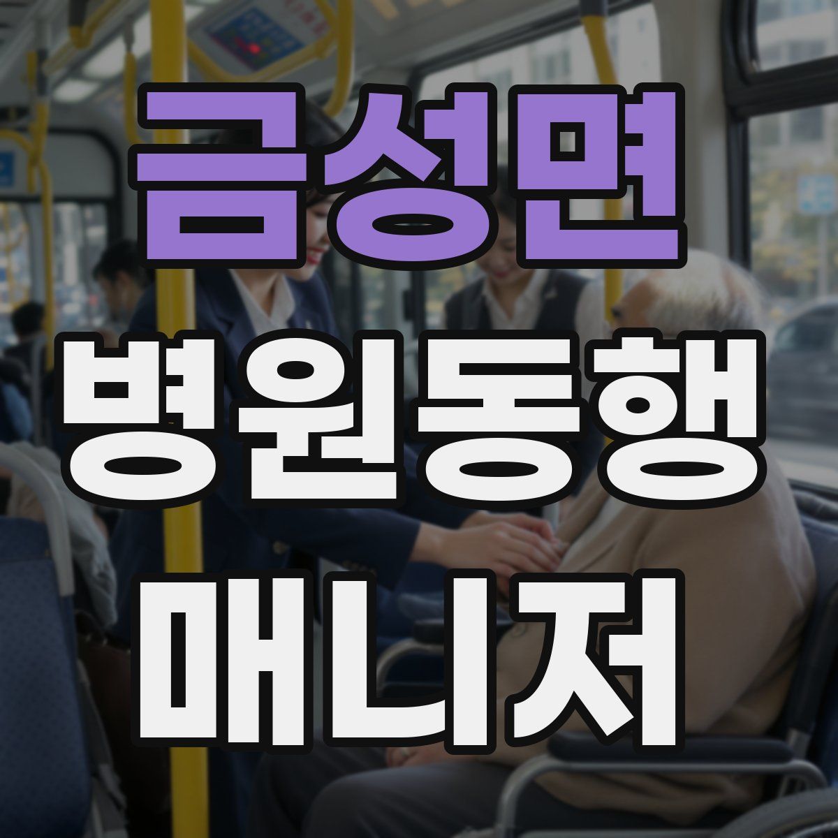 금성면 병원동행매니저 자격증