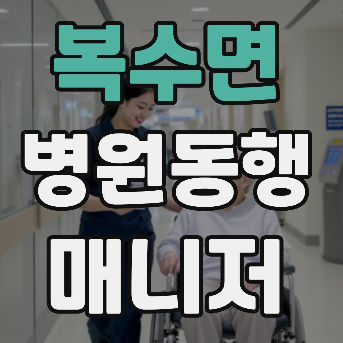 복수면 병원동행매니저 자격증