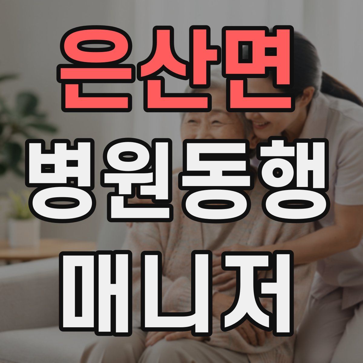 은산면 병원동행매니저 자격증