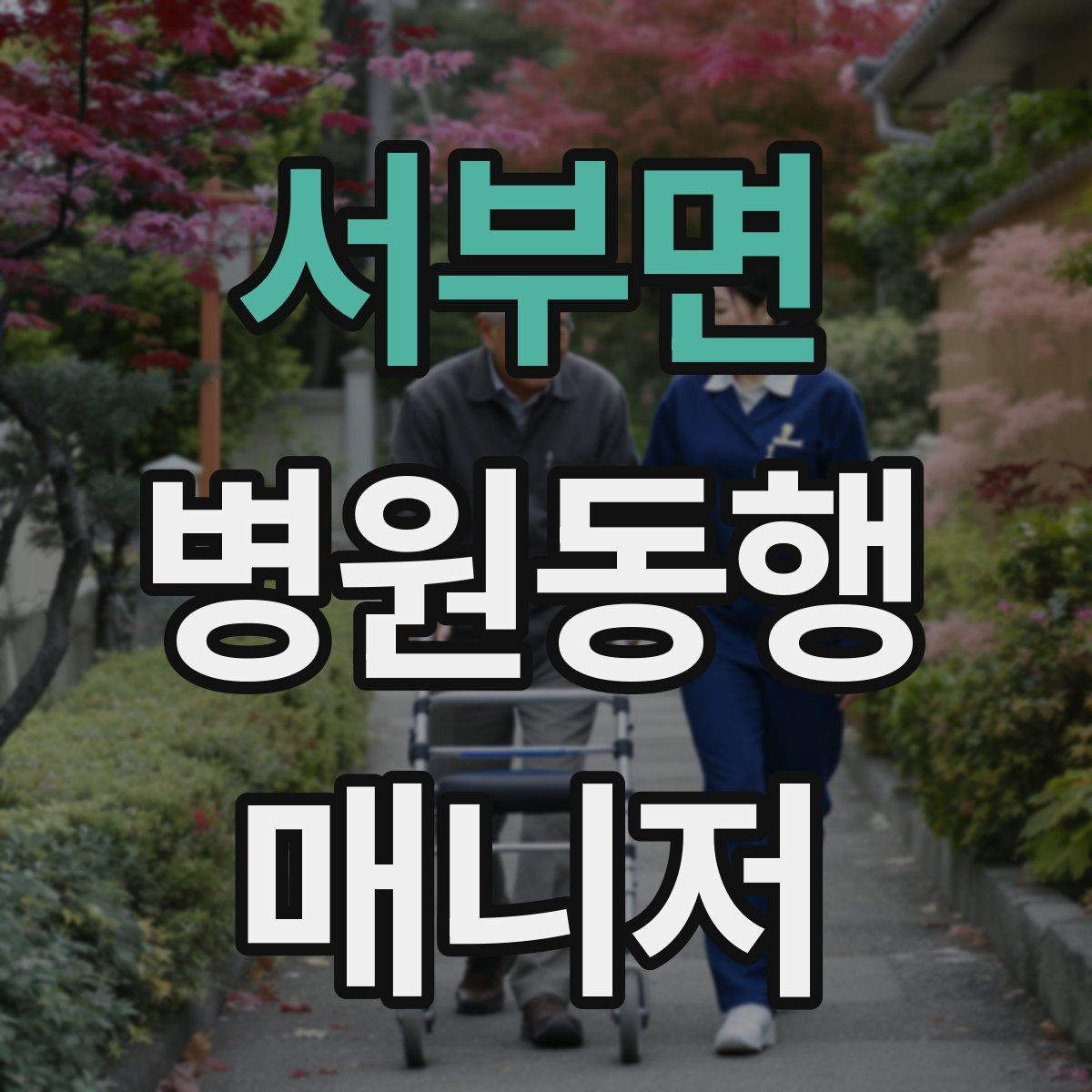서부면 병원동행매니저 자격증 보행이 불안정한 고객 동행 팁