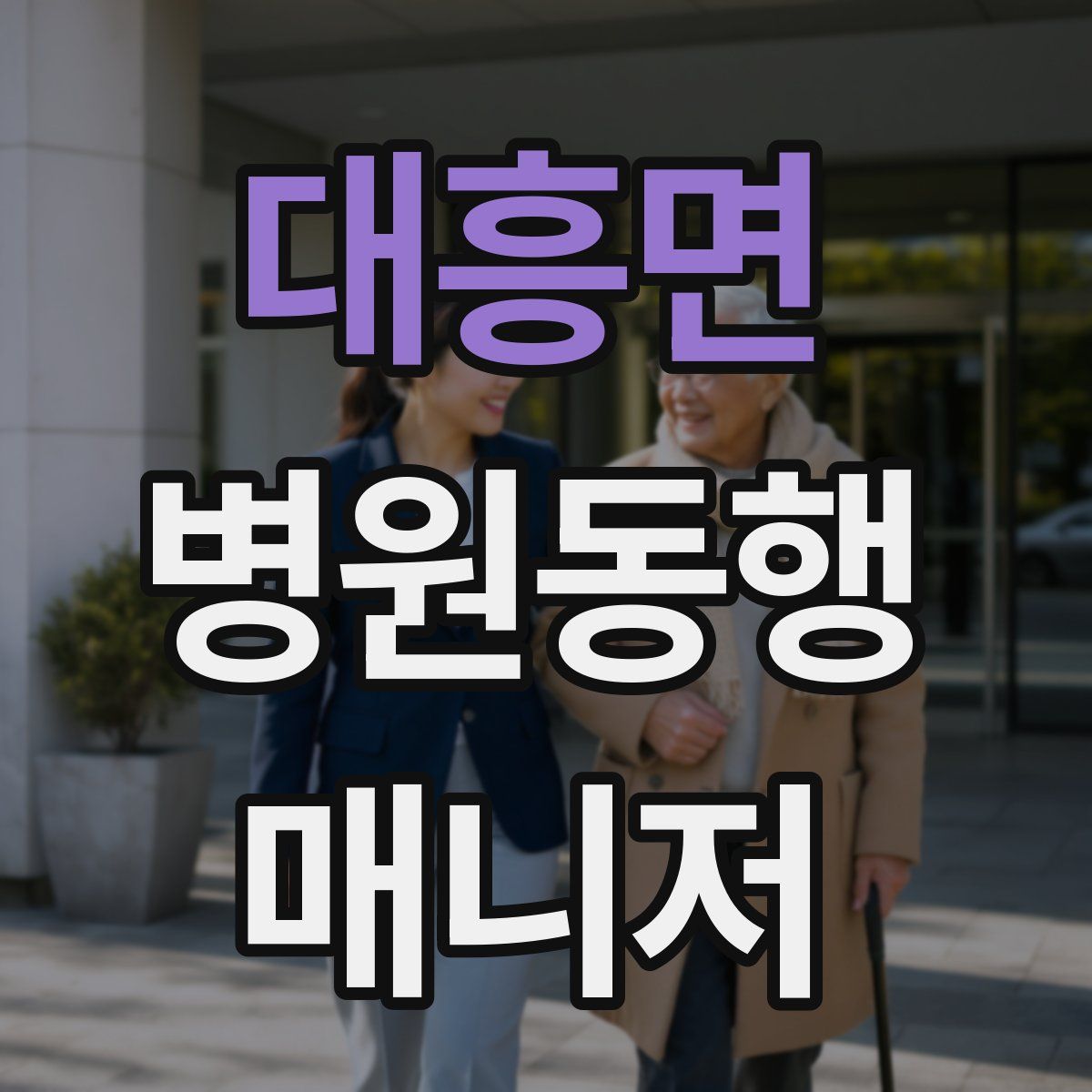 대흥면 병원동행매니저 자격증