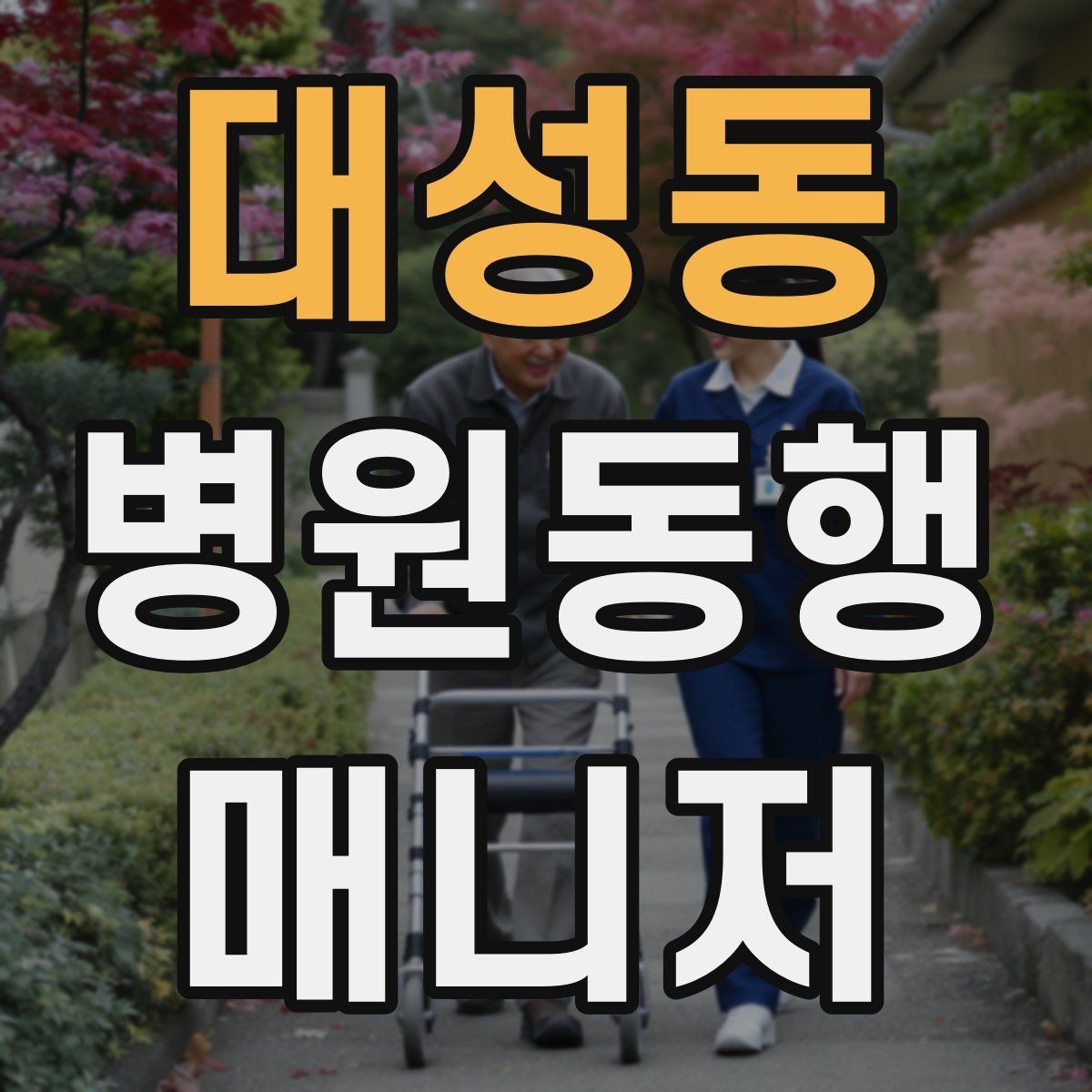 대성동 병원동행매니저 자격증 이동 시간이 길 때 비용 설명 요령