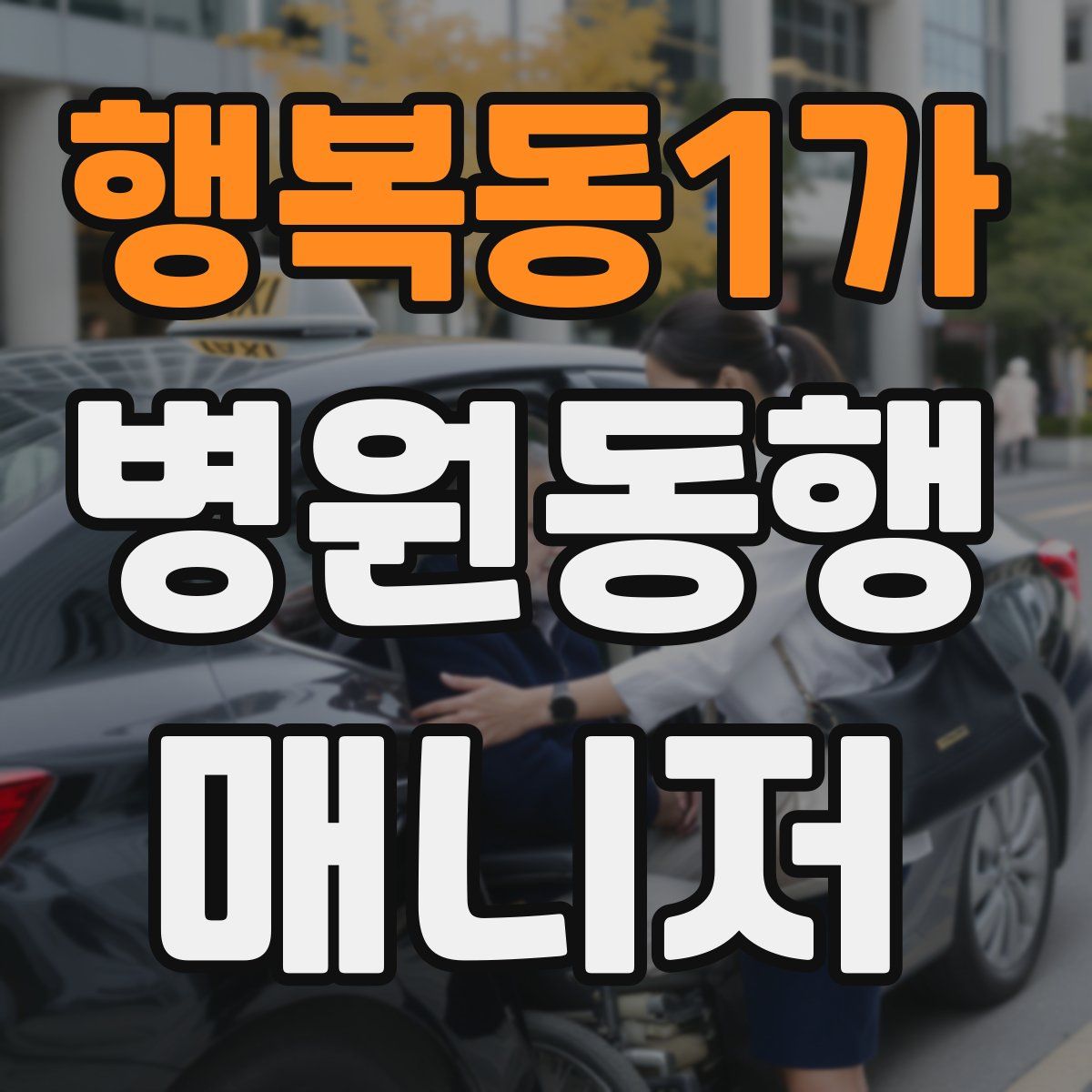 행복동1가 병원동행매니저 자격증
