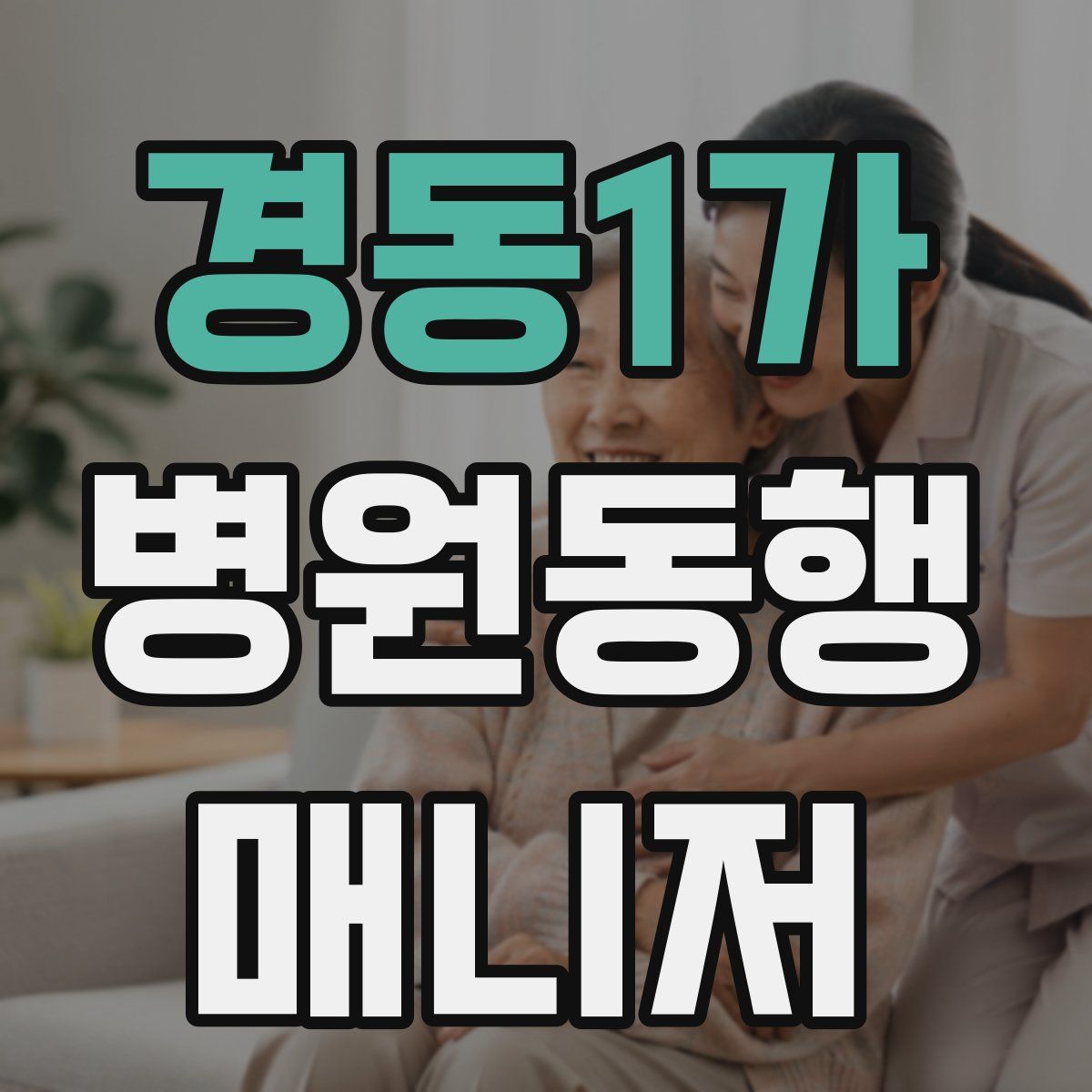 경동1가 병원동행매니저 자격증