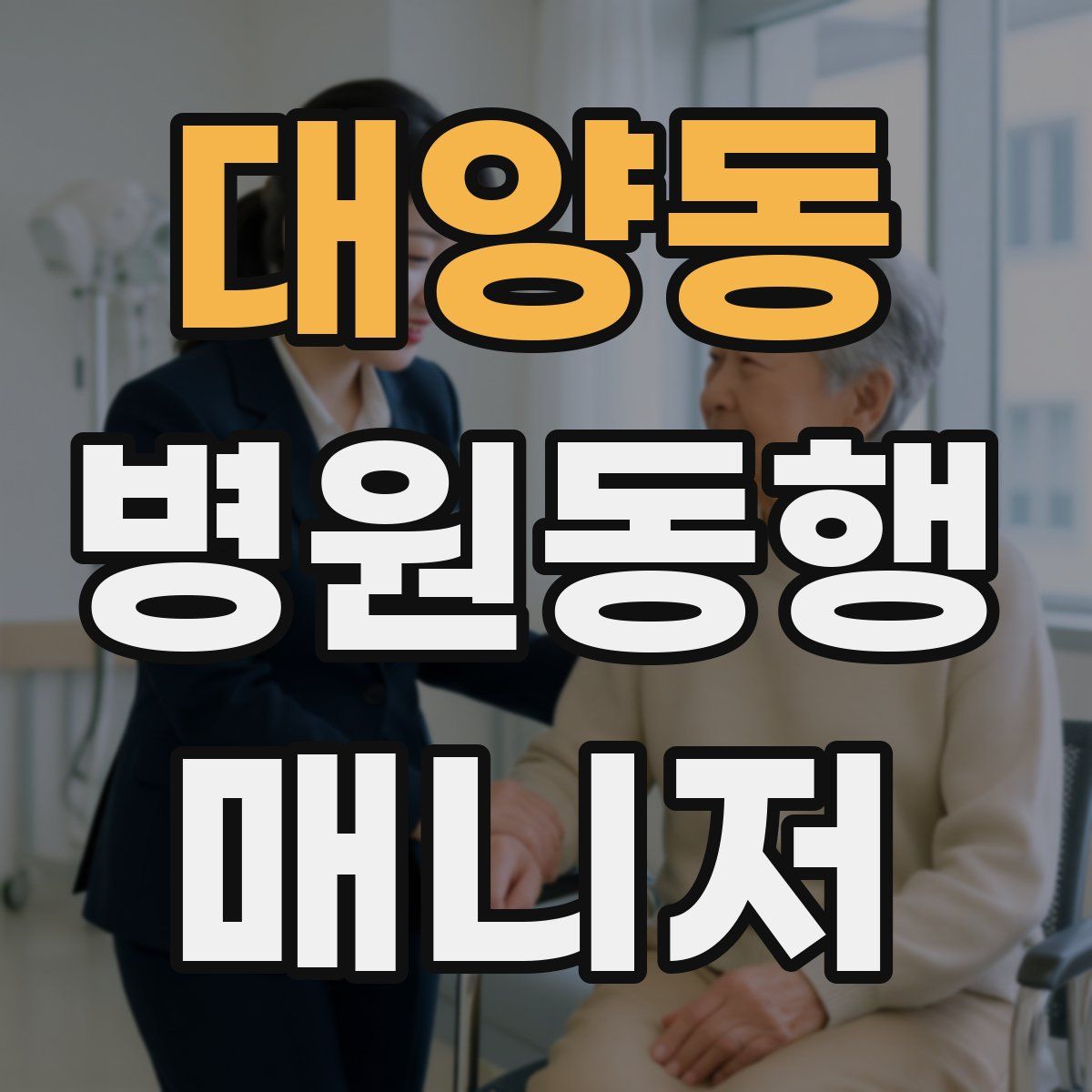 대양동 병원동행매니저 자격증