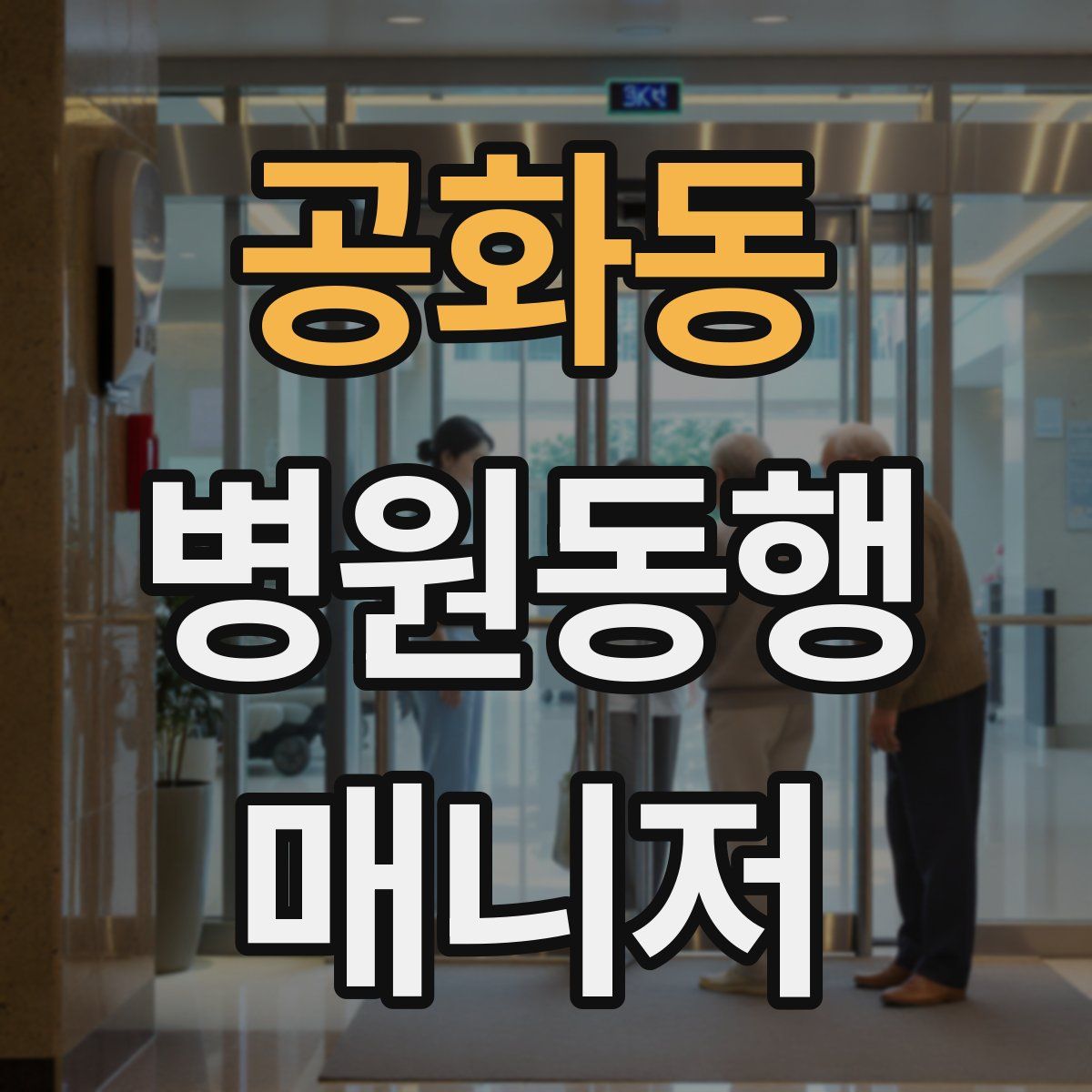 공화동 병원동행매니저 자격증