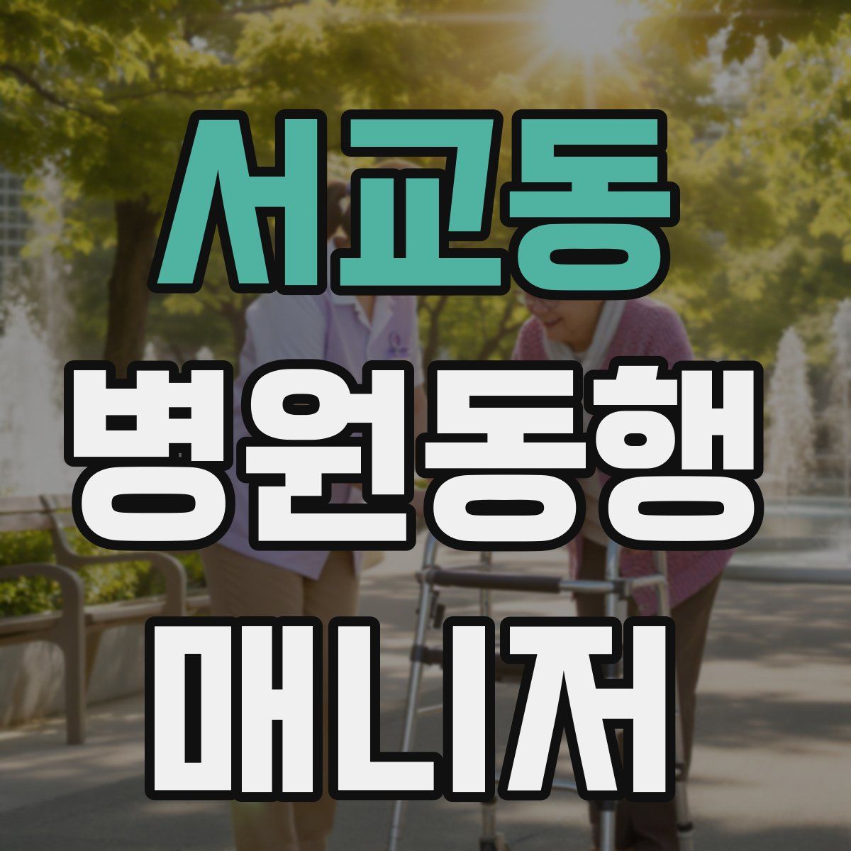 서교동 병원동행매니저 자격증