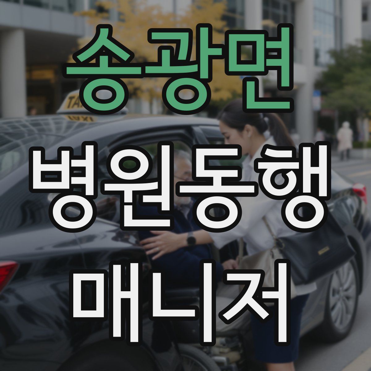 송광면 병원동행매니저 자격증