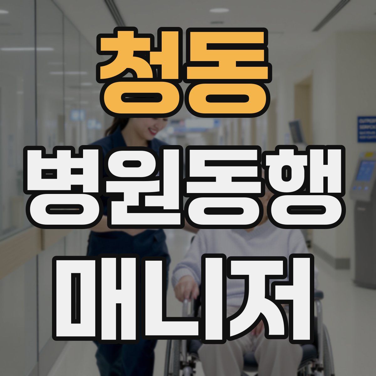 청동 병원동행매니저 자격증