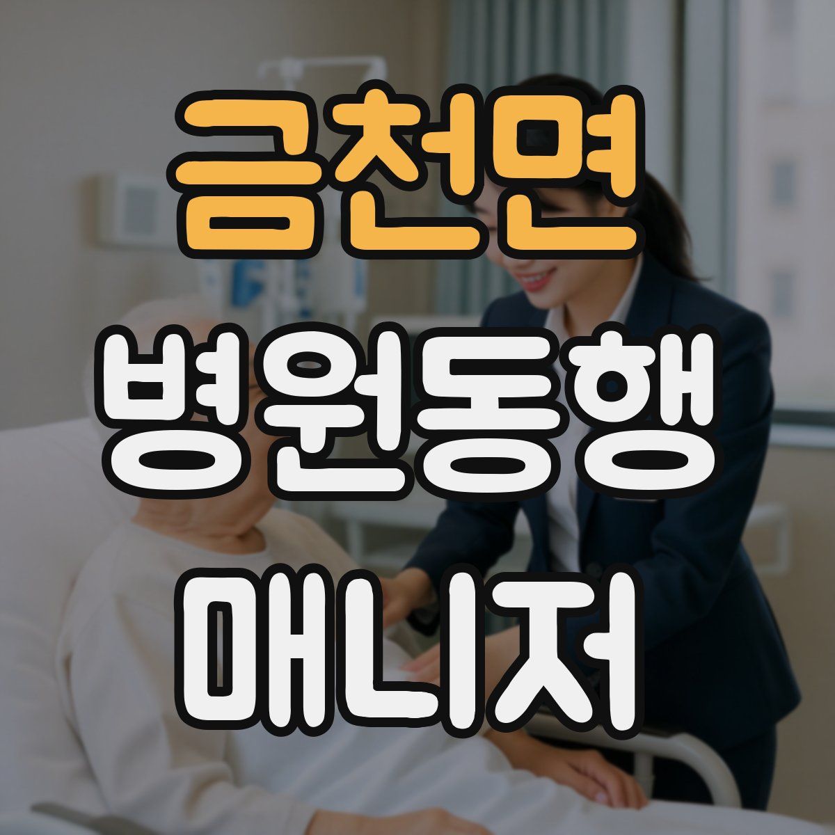 금천면 병원동행매니저 자격증