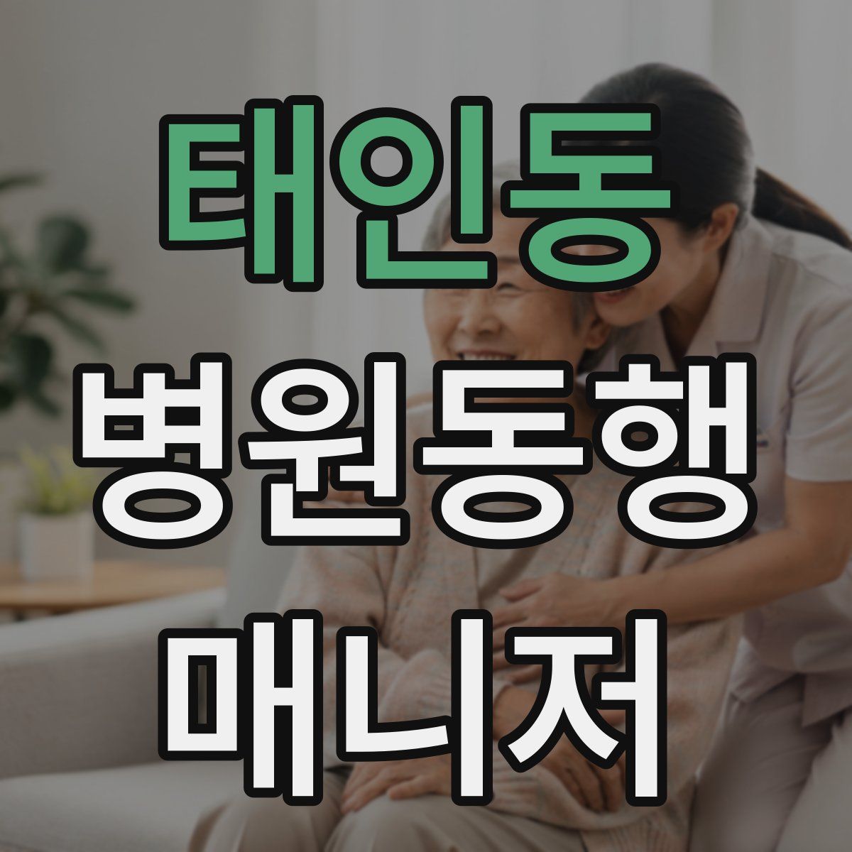 태인동 병원동행매니저 자격증