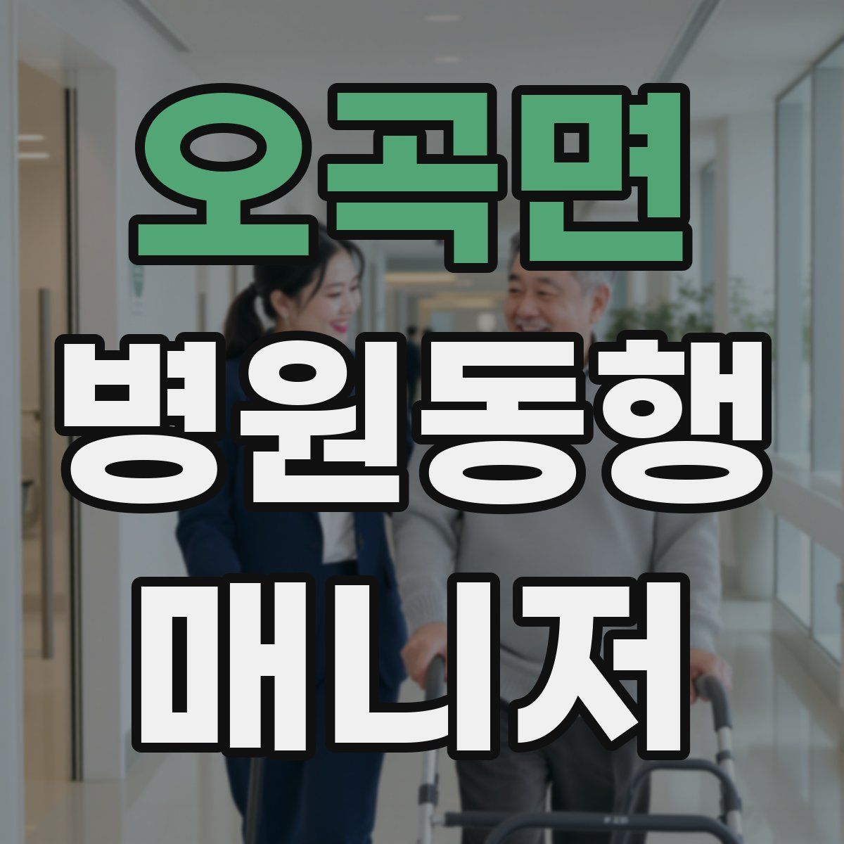 오곡면 병원동행매니저 자격증