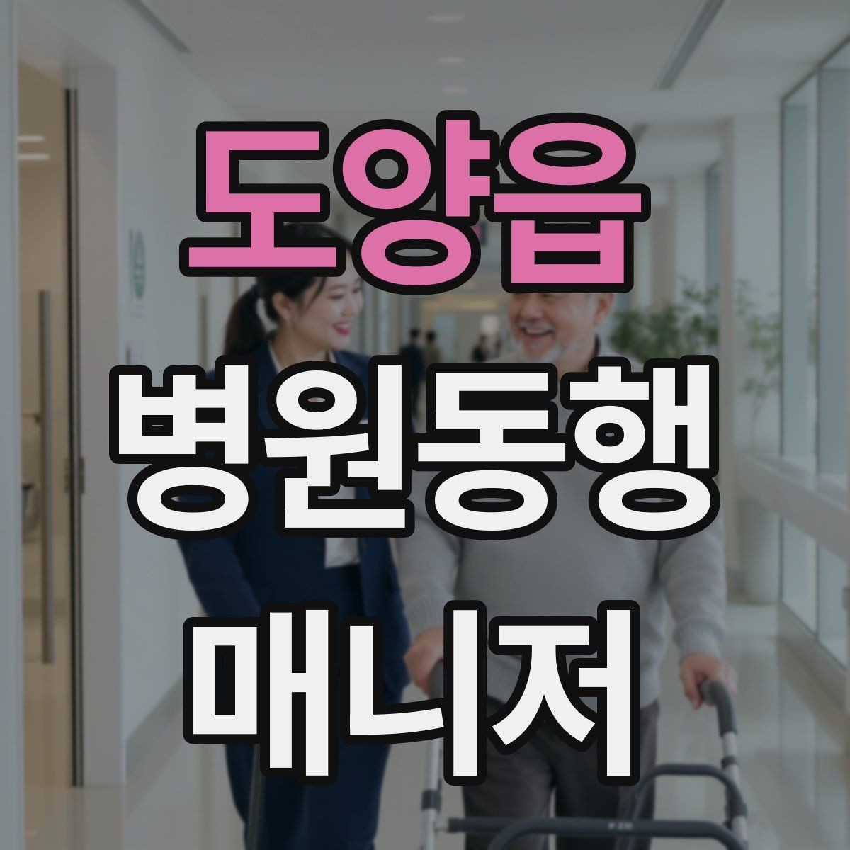 도양읍 병원동행매니저 자격증 혼자 병원 가기 어려운 경우 체크