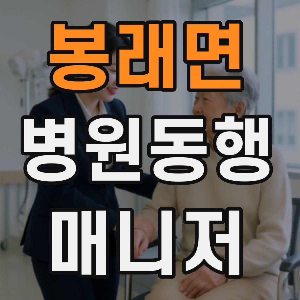 봉래면 병원동행매니저 자격증