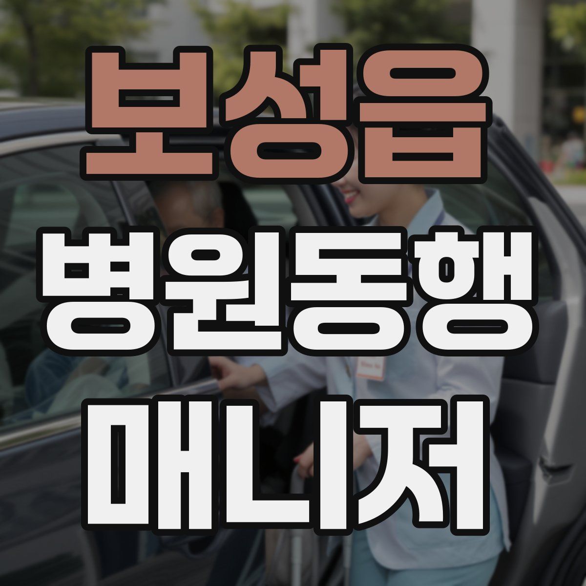 보성읍 병원동행매니저 자격증