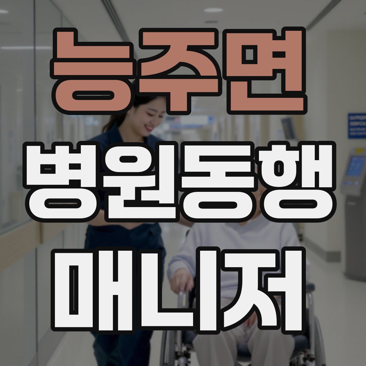 능주면 병원동행매니저 자격증