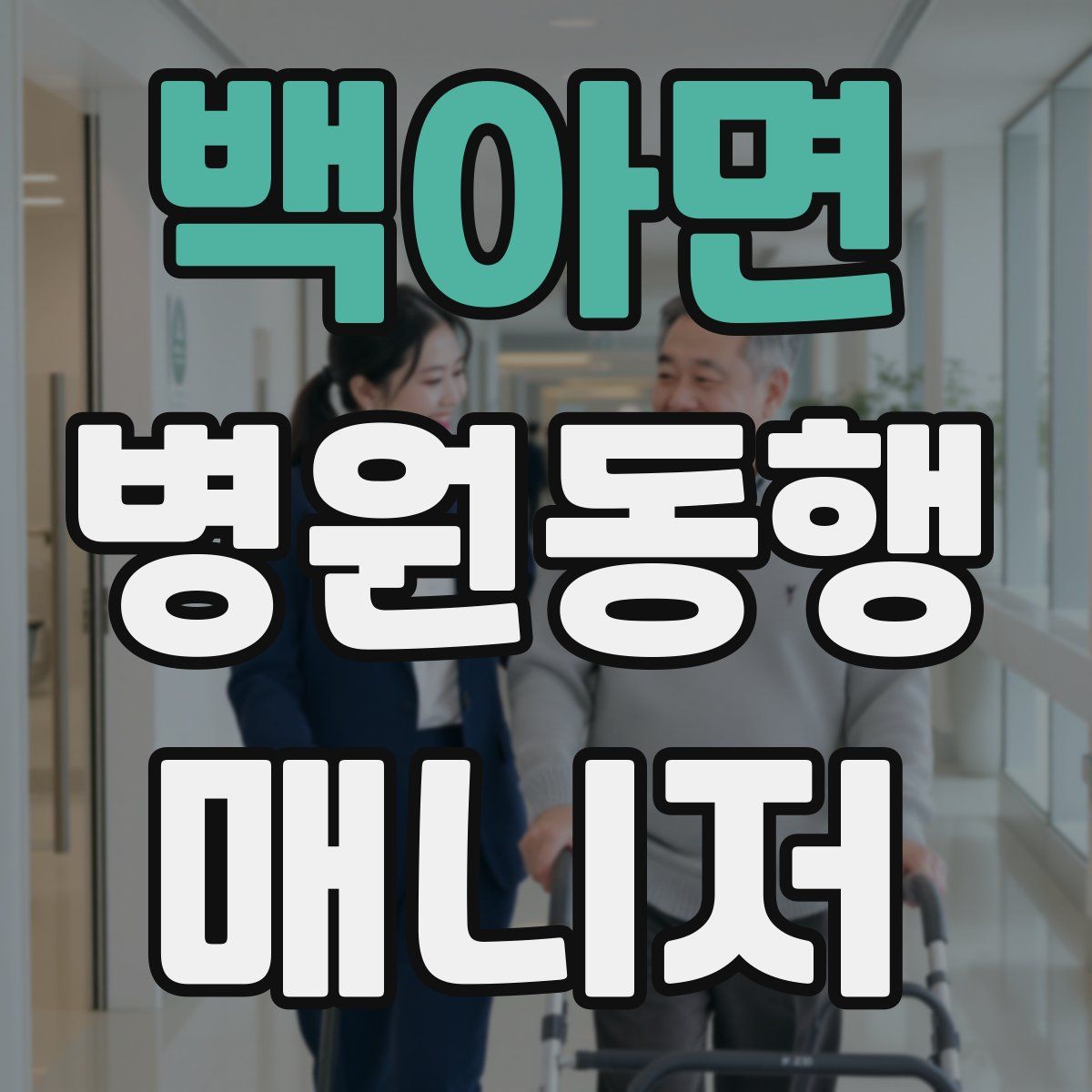 백아면 병원동행매니저 자격증