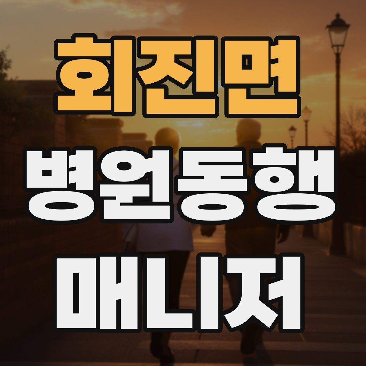 회진면 병원동행매니저 자격증 단발성 동행과 정기 동행 차이