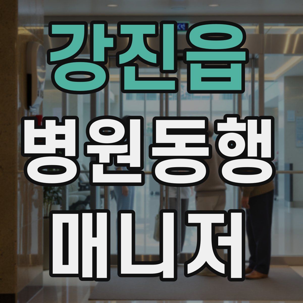 강진읍 병원동행매니저 자격증