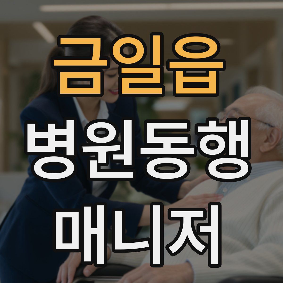 금일읍 병원동행매니저 자격증