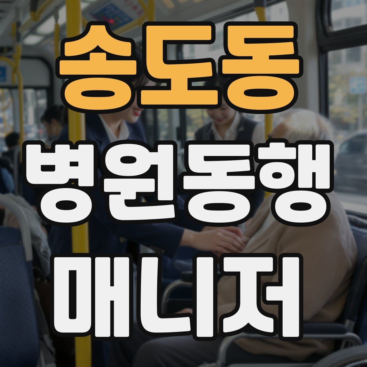 송도동 병원동행매니저 자격증 보호자 부재 시 동행 범위 정하기