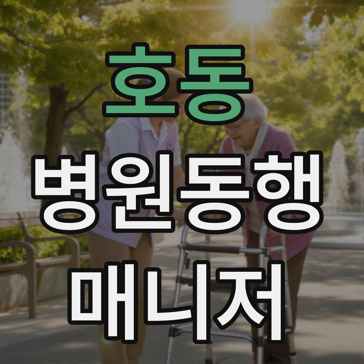 호동 병원동행매니저 자격증