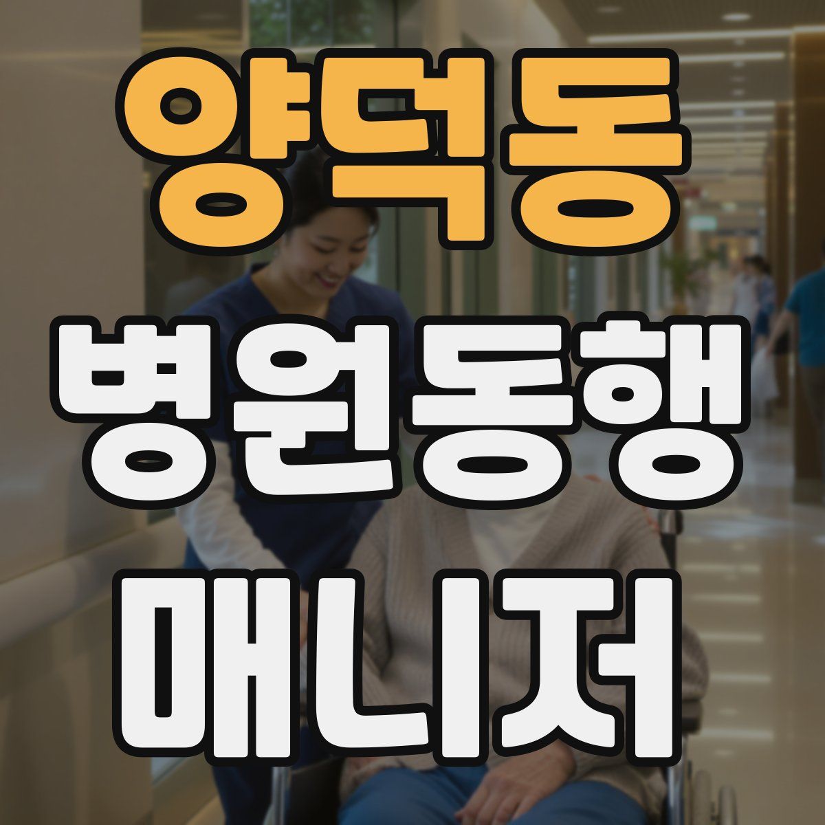 양덕동 병원동행매니저 자격증