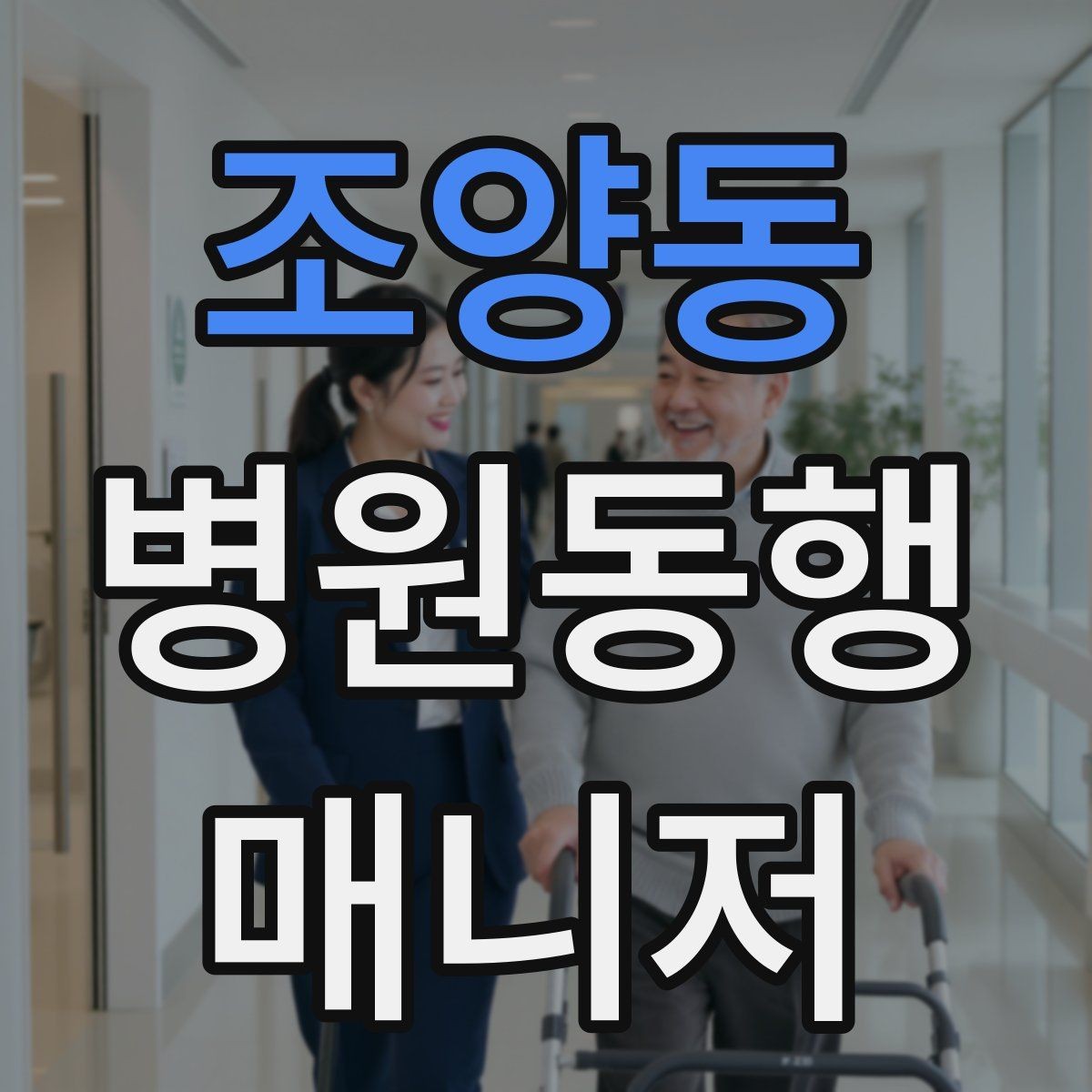 조양동 병원동행매니저 자격증 폭염·한파에 어르신 동행 시 주의