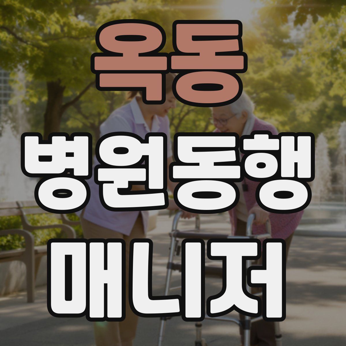 옥동 병원동행매니저 자격증