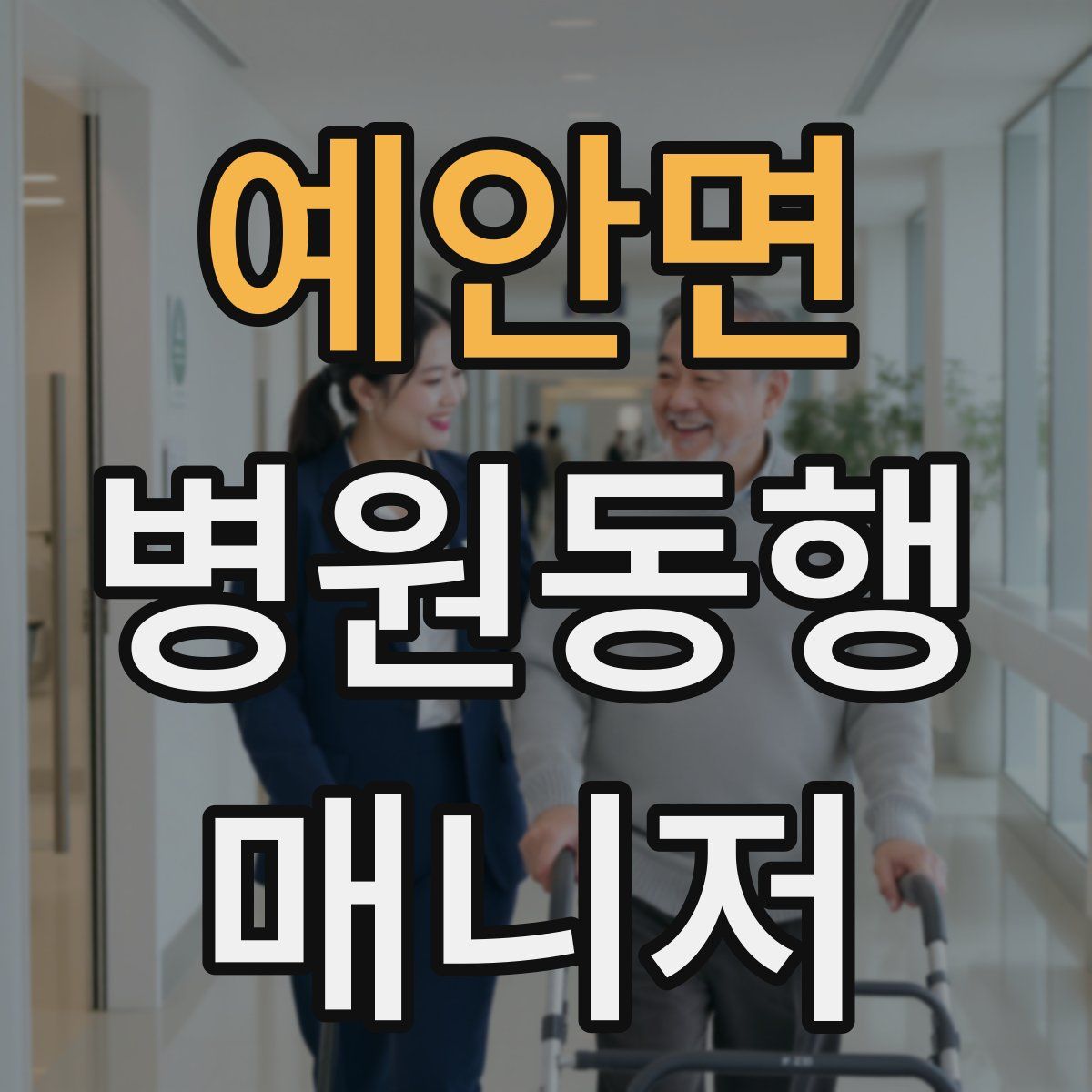 예안면 병원동행매니저 자격증