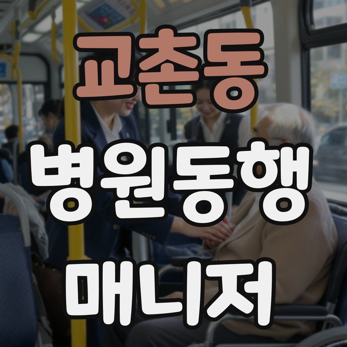 교촌동 병원동행매니저 자격증 휠체어 이용 고객 동행의 기본