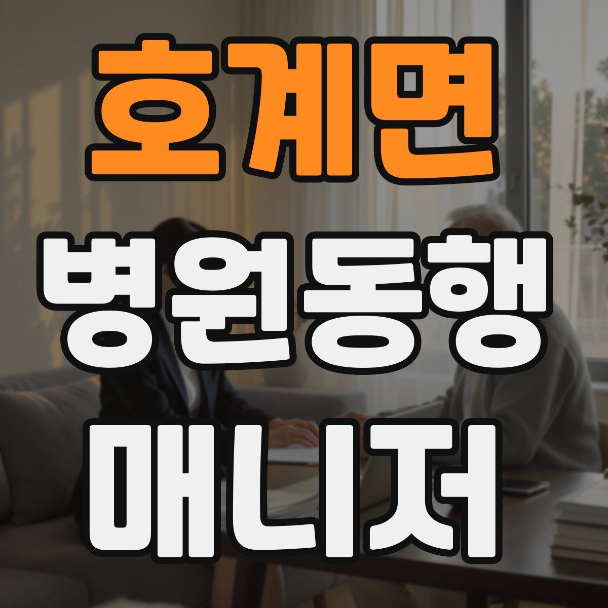 호계면 병원동행매니저 자격증