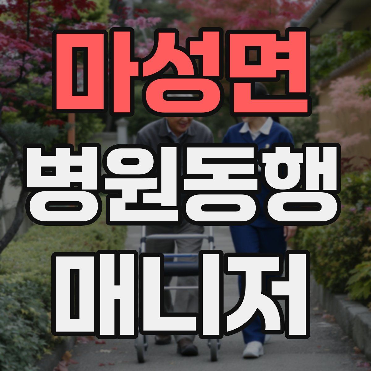 마성면 병원동행매니저 자격증