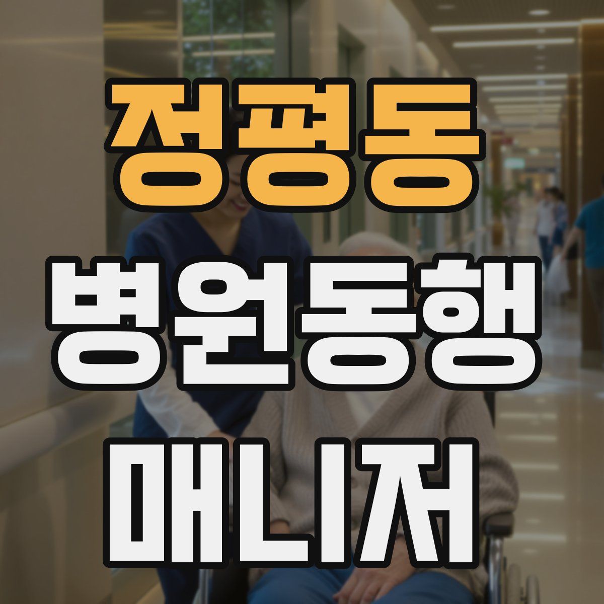 정평동 병원동행매니저 자격증