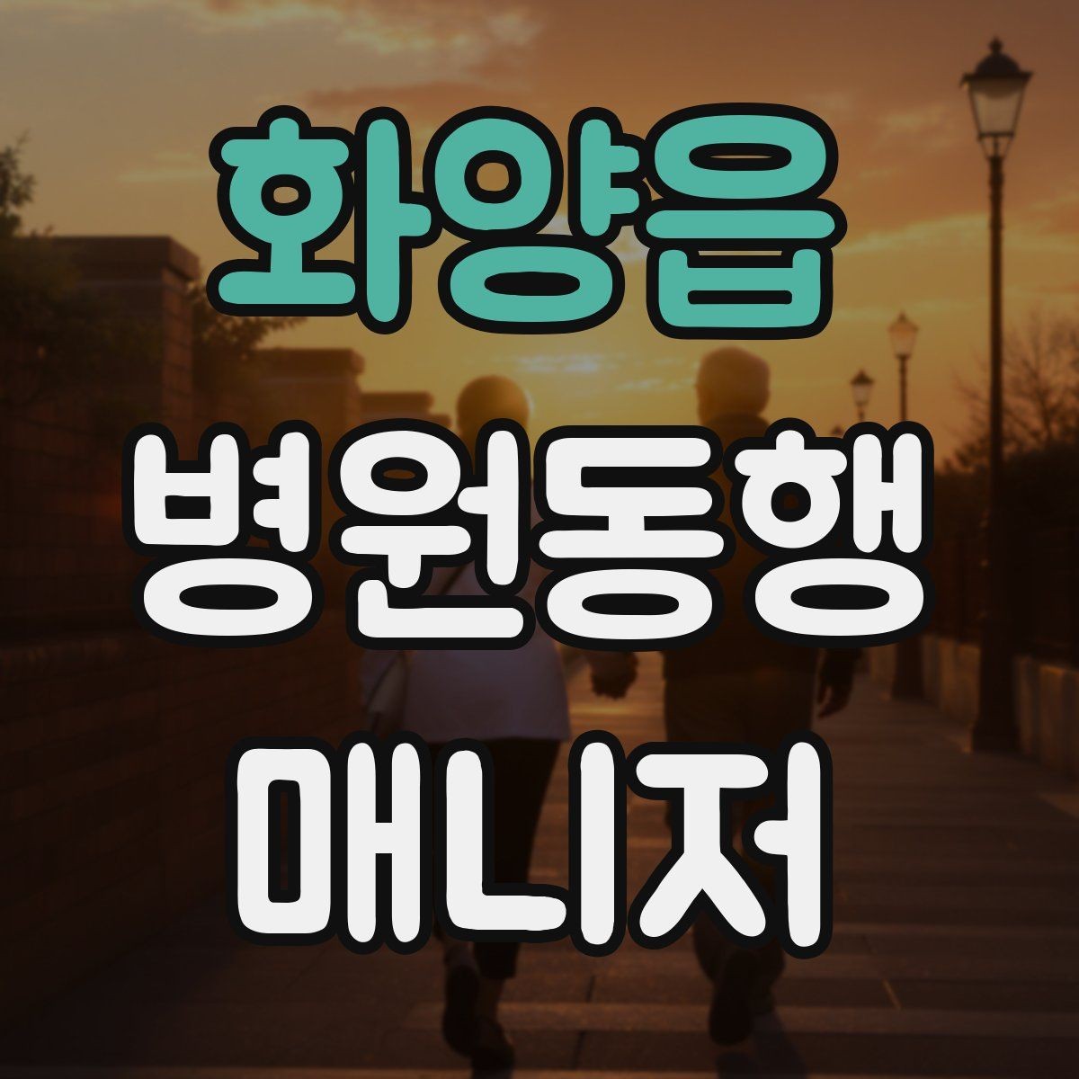 화양읍 병원동행매니저 자격증 장거리 이동 동행에서 중요한 점