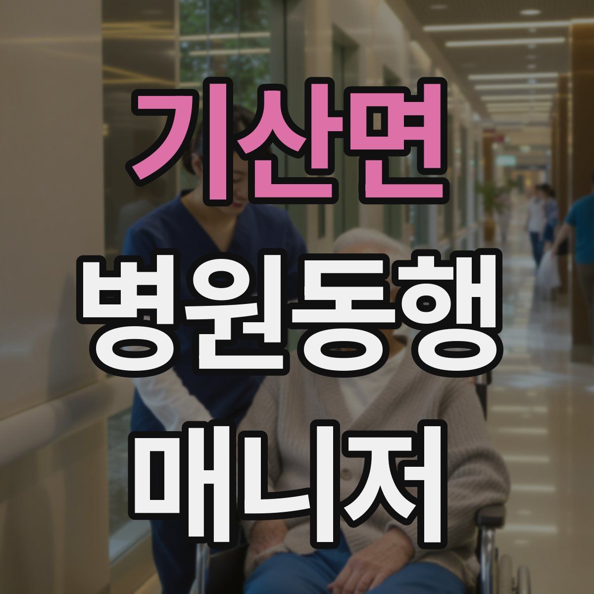 기산면 병원동행매니저 자격증