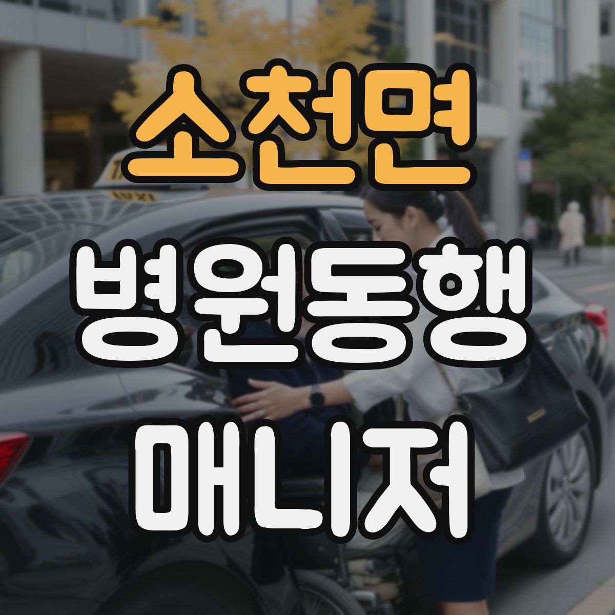 소천면 병원동행매니저 자격증