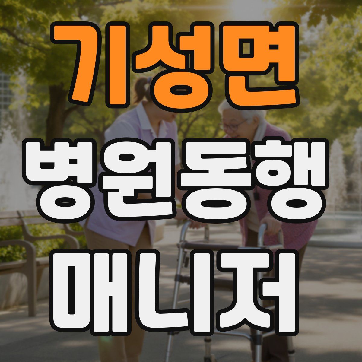 기성면 병원동행매니저 자격증