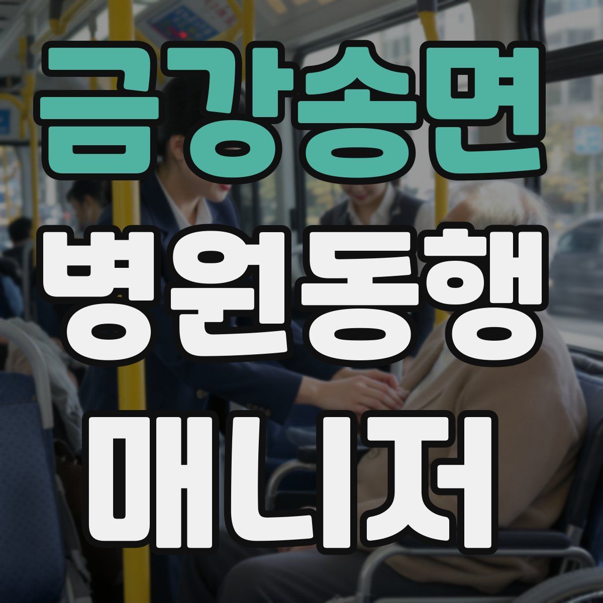 금강송면 병원동행매니저 자격증