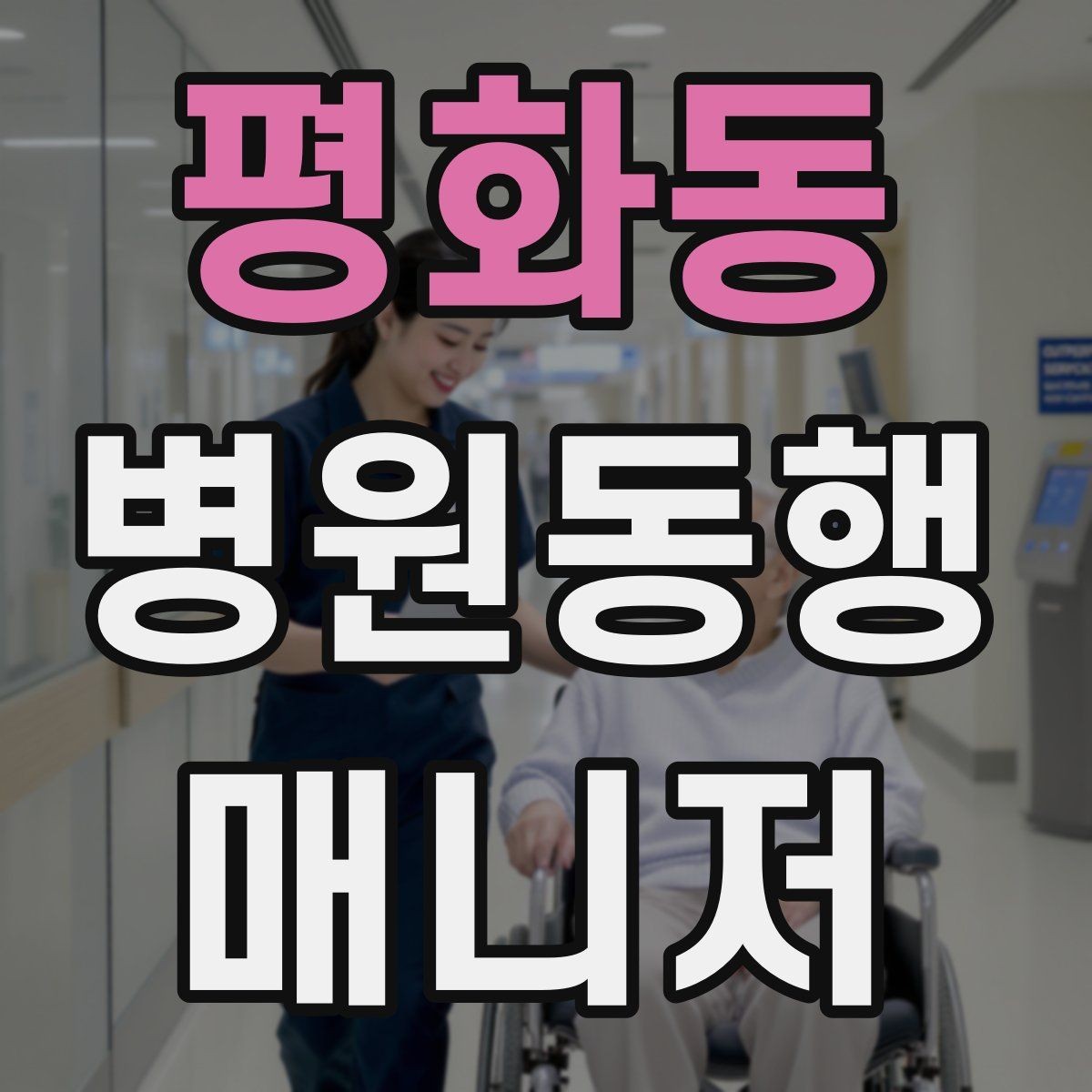 평화동 병원동행매니저 자격증 보호자에게 전달할 내용 정리 체크