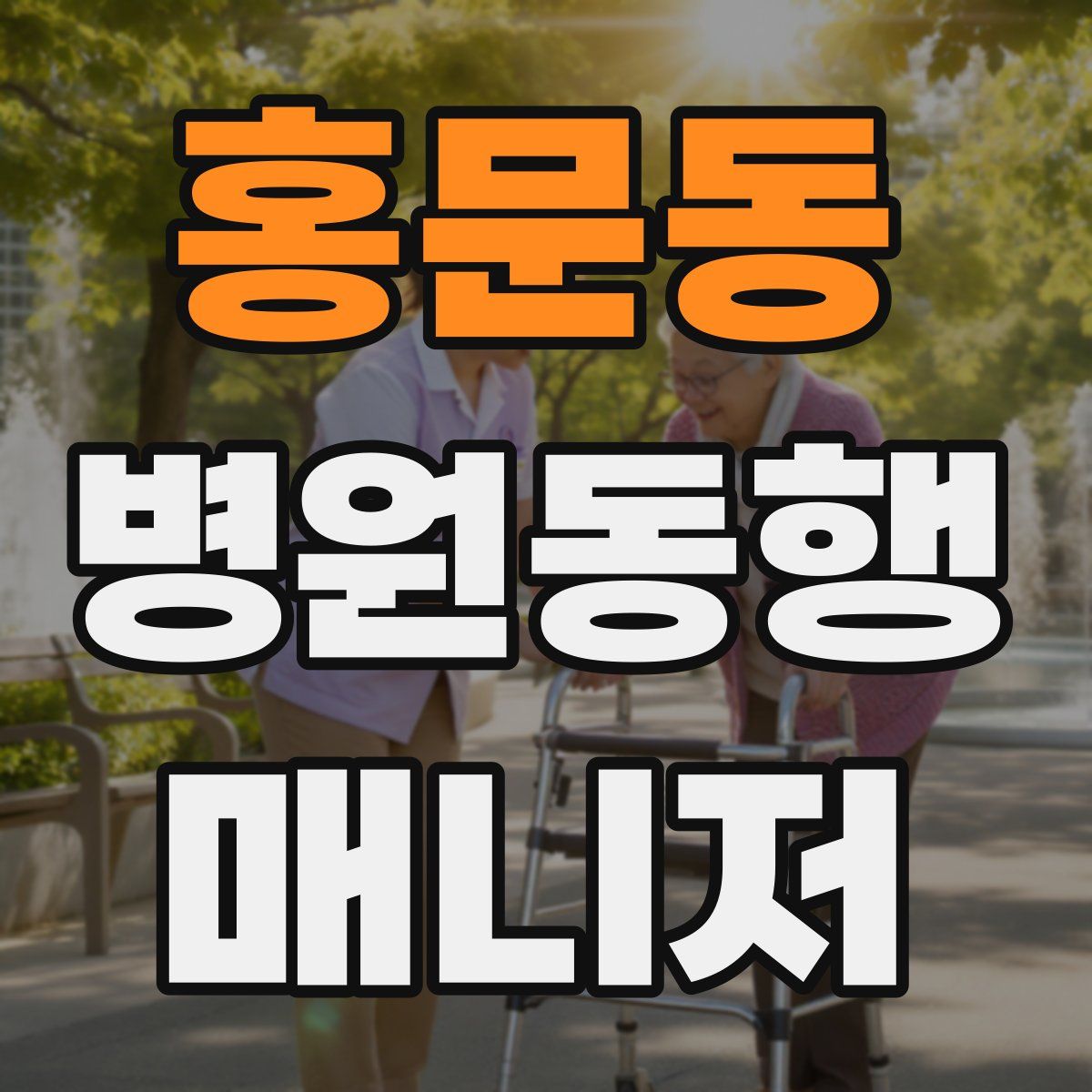 홍문동 병원동행매니저 자격증