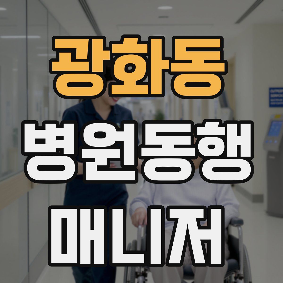 광화동 병원동행매니저 자격증