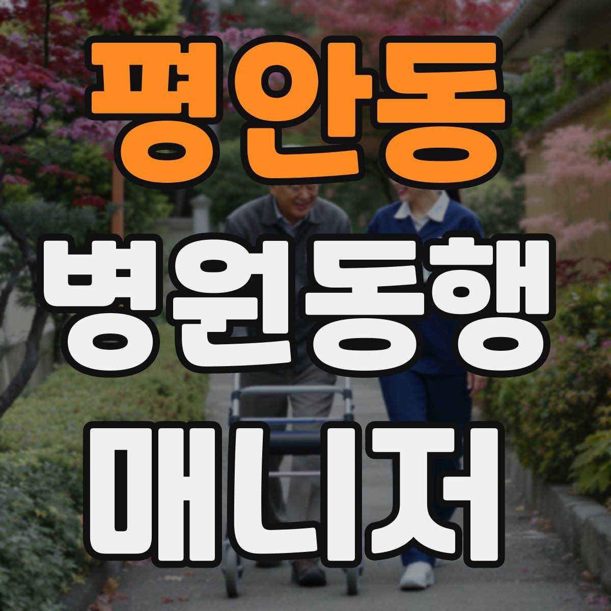 평안동 병원동행매니저 자격증 병원 간 이동이 있을 때 계획 세우기