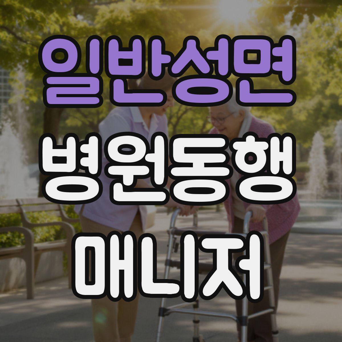 일반성면 병원동행매니저 자격증