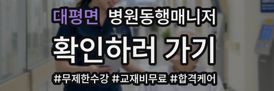 대평면 병원동행매니저 자격증