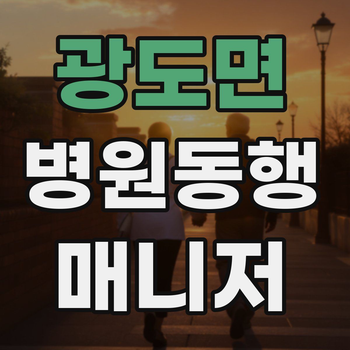 광도면 병원동행매니저 자격증