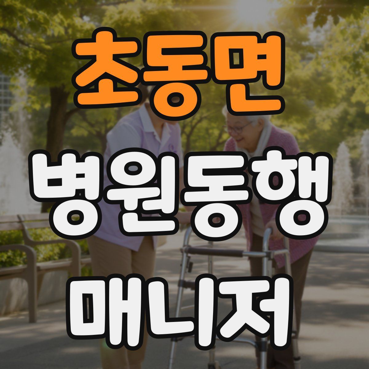 초동면 병원동행매니저 자격증