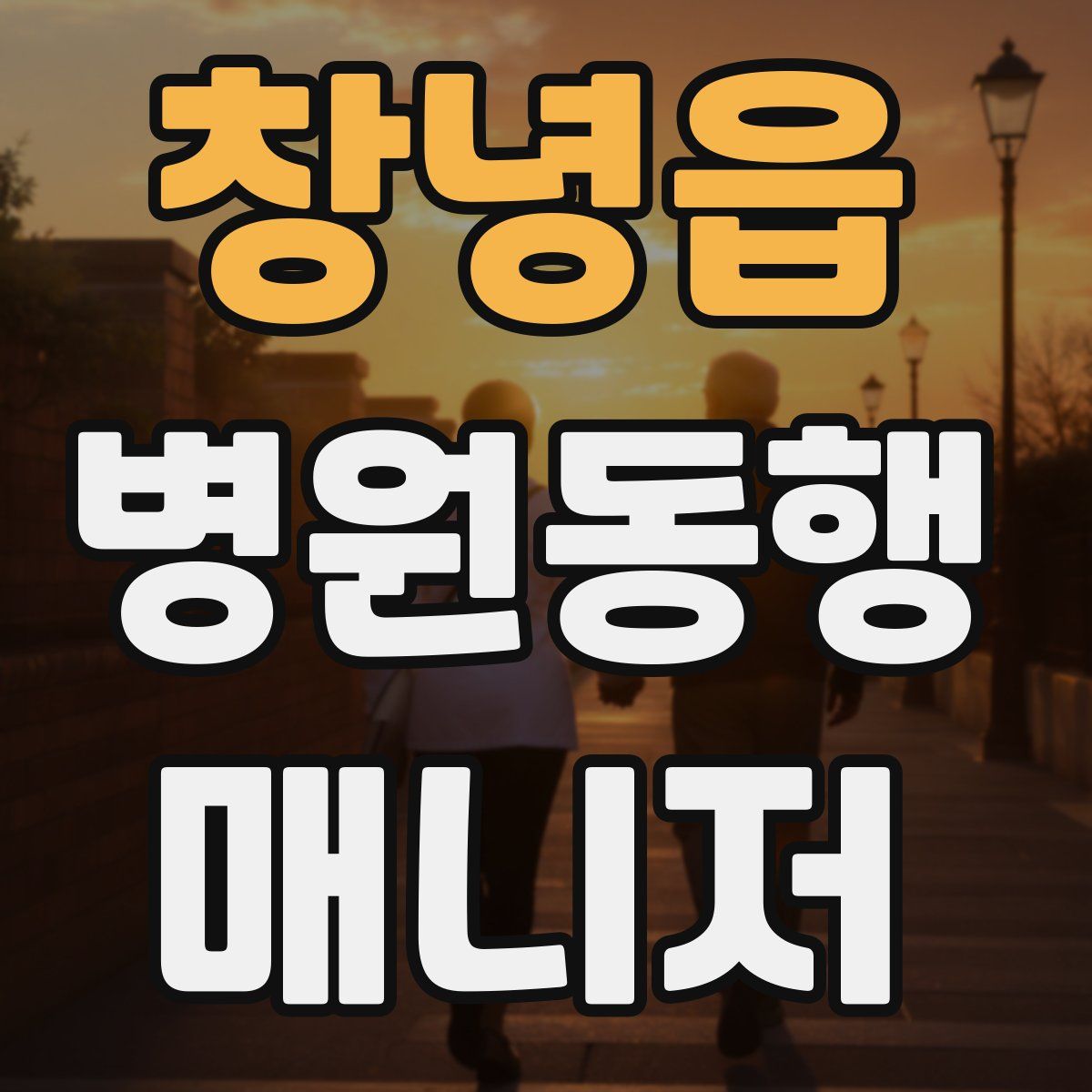 창녕읍 병원동행매니저 자격증